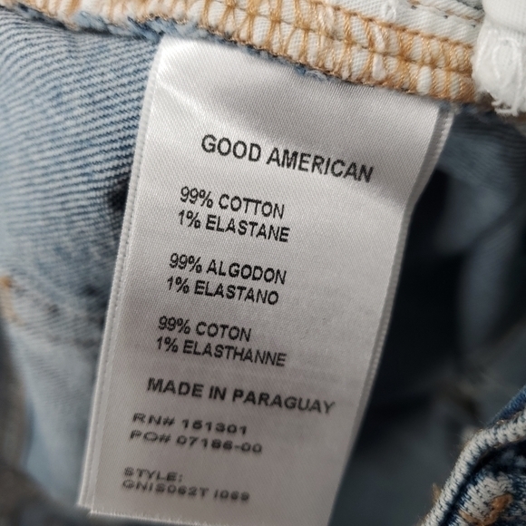 Women's Good American 90's Distressed Jean Shorts‎ NEW - Picture 4 of 4